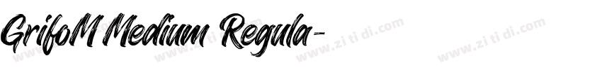 GrifoM Medium Regula字体转换